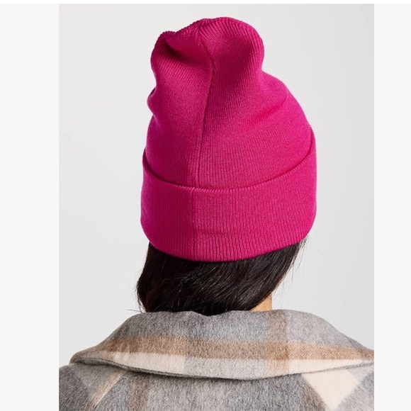 RAG & BONE ADDISON WOOL BEANIE HOT PINK OS NWOT main image 10